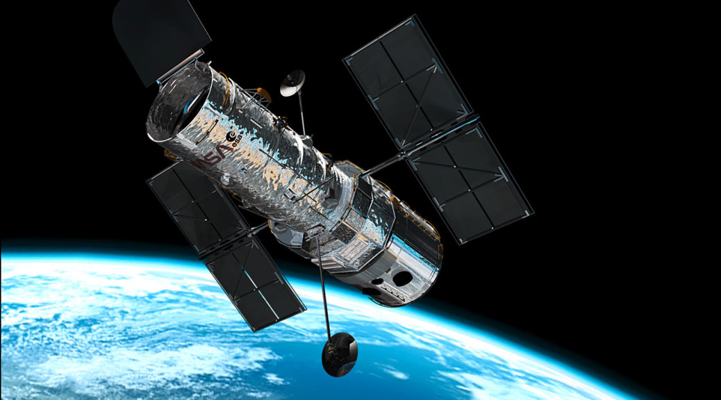 Hubble in orbit